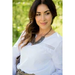 All The Details Ruffle Blouse -Women's Clothing Store BB 3970