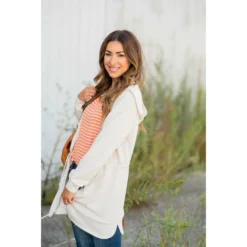 Cinched Zipper Jacket -Women's Clothing Store BB 3985 9f0d14c5 be2b 47a6 8987 ab588a4a1afd