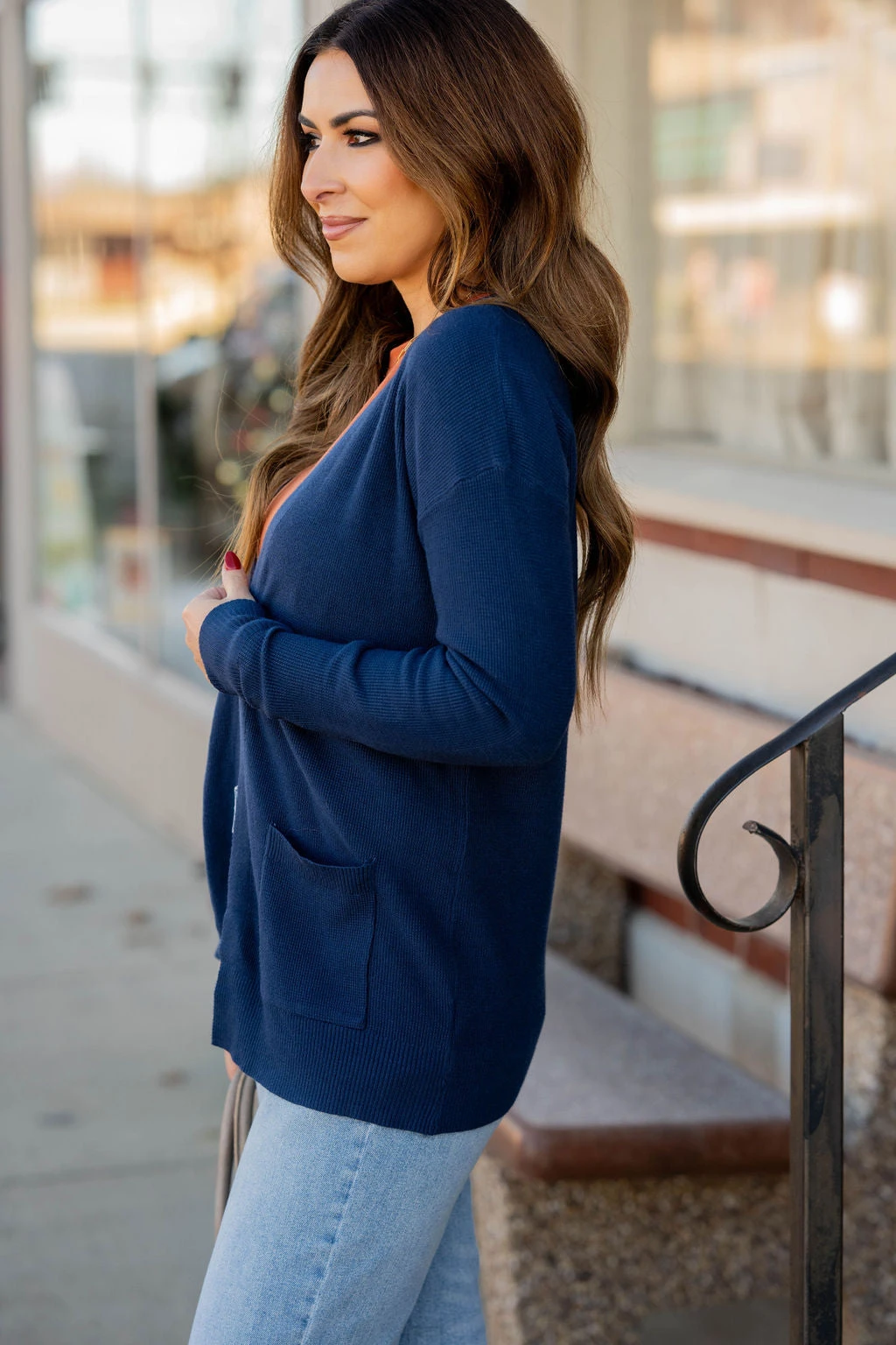 Lightweight Waffled Pocket Cardigan 16 Lightweight Waffled Pocket Cardigan - Image 16