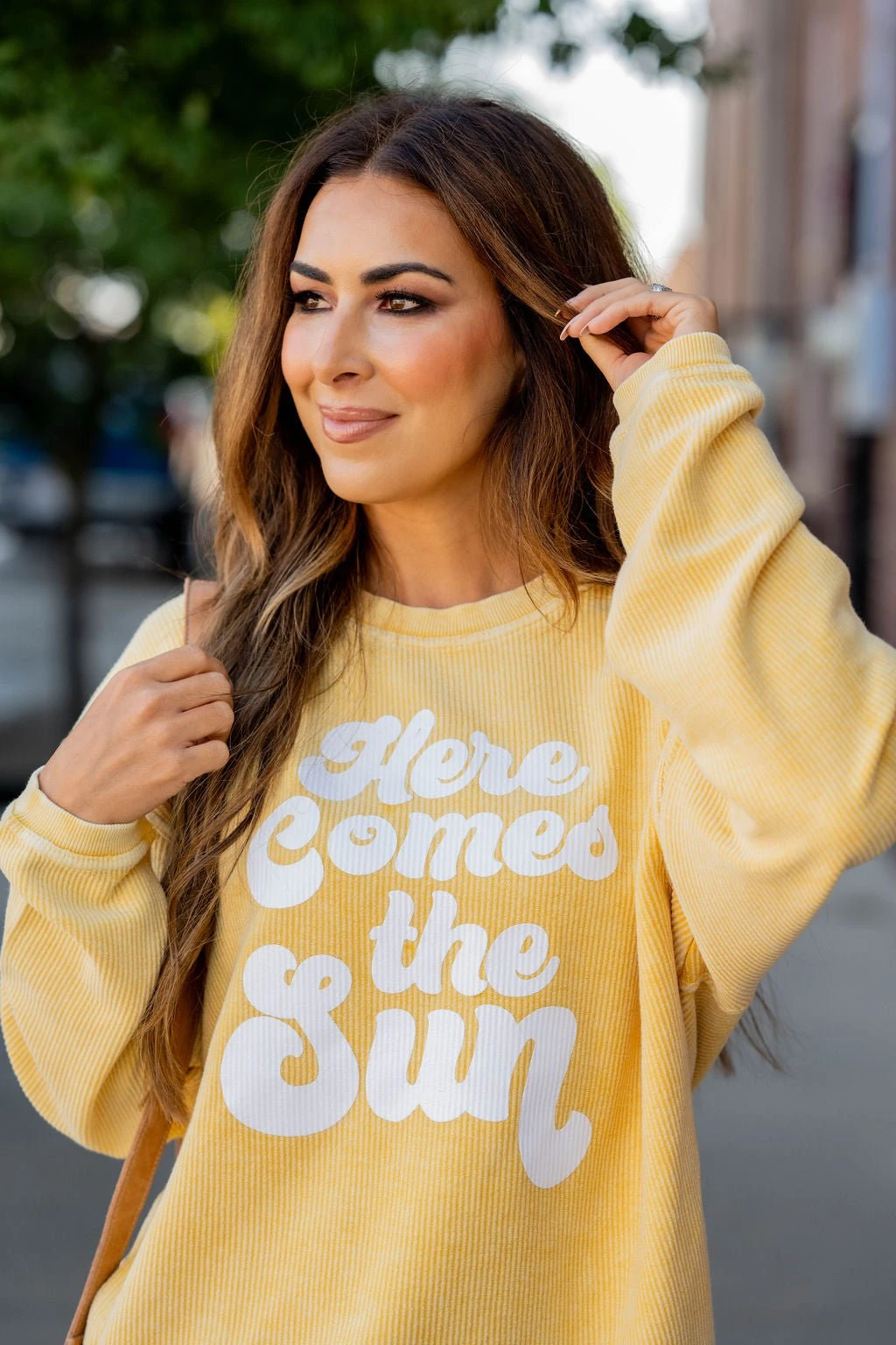 Here Comes The Sun Ribbed Graphic Crewneck 18 Here Comes The Sun Ribbed Graphic Crewneck - Image 18