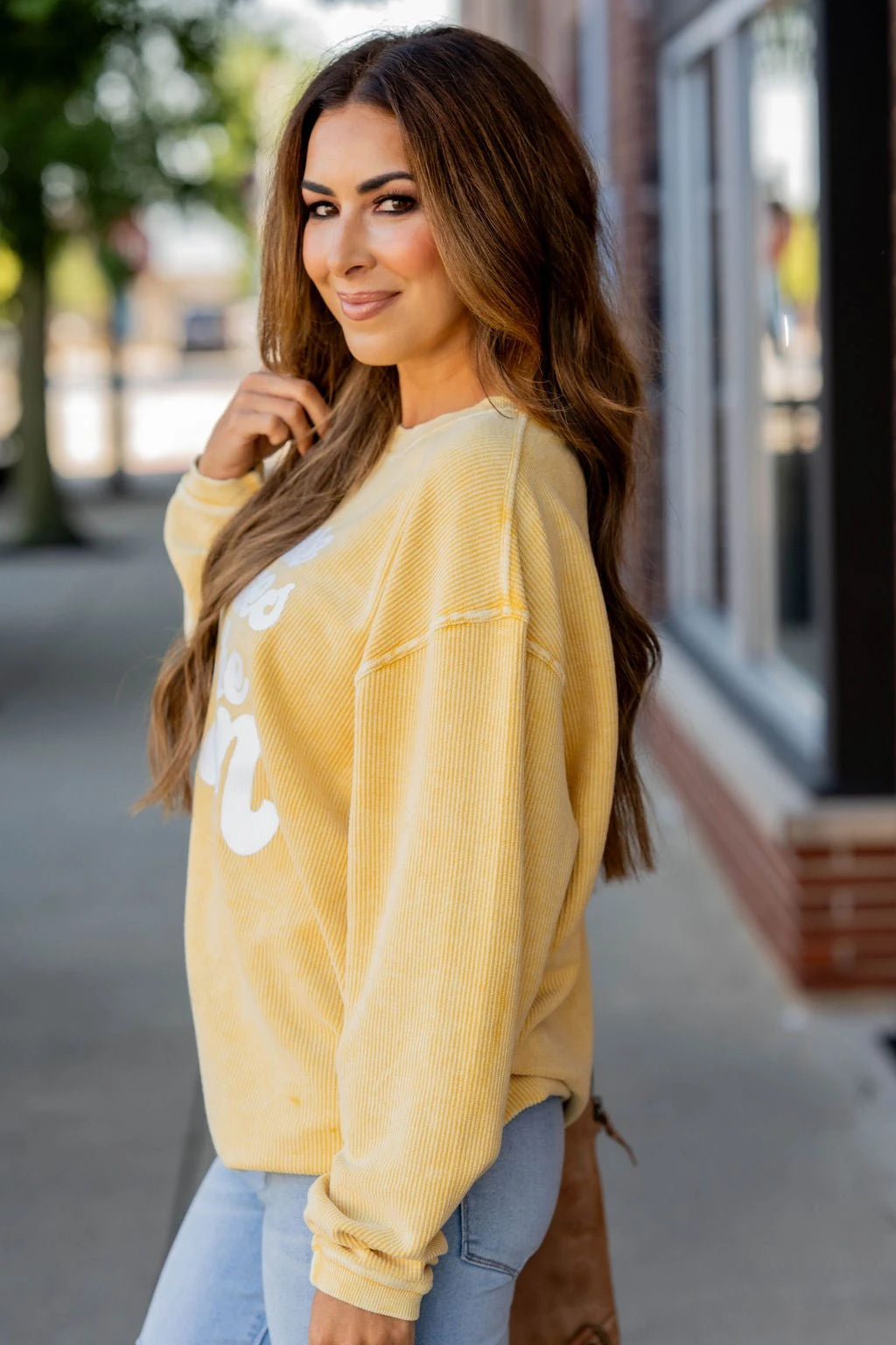 Here Comes The Sun Ribbed Graphic Crewneck 19 Here Comes The Sun Ribbed Graphic Crewneck - Image 19