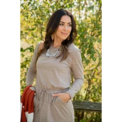 Pocket Drawstring Sweatshirt Dress -Women's Clothing Store BB 4025 eb9177c4 3603 470d a6c6 4d7e5b926920