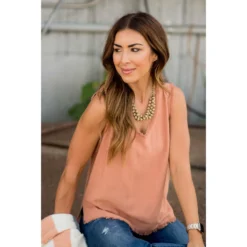 All The Fringe V Tank -Women's Clothing Store BB 4037 4e547a63 594c 4f65 9c4b 183d99acc038