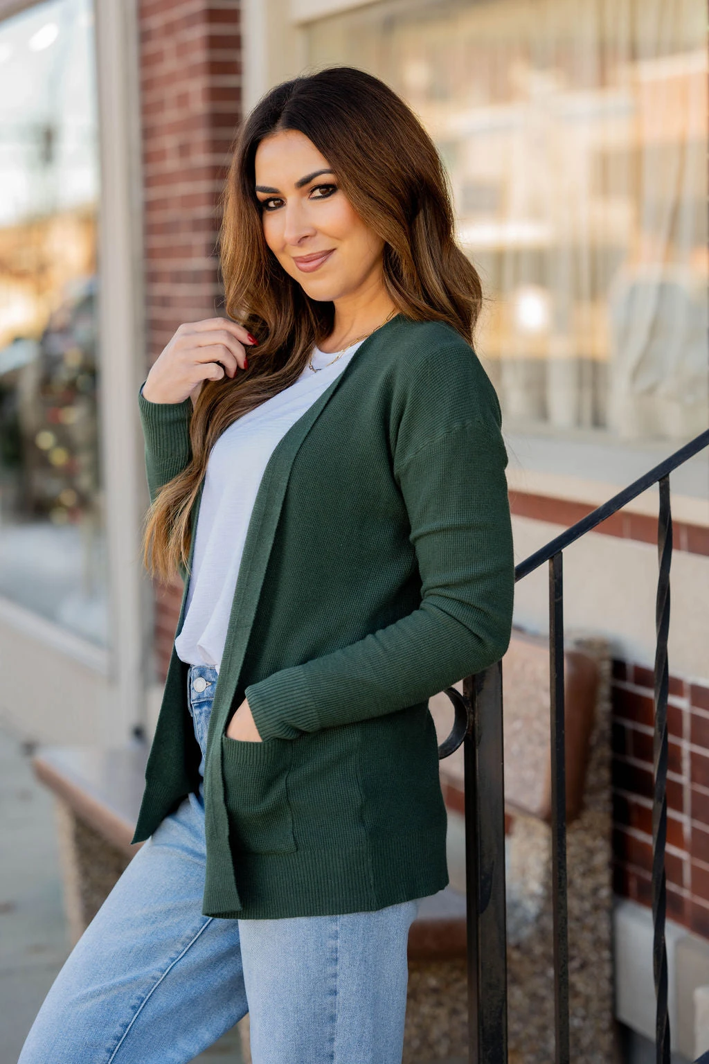 Lightweight Waffled Pocket Cardigan 18 Lightweight Waffled Pocket Cardigan - Image 18