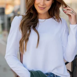 Stitched Dots Gathered Shoulder Blouse 31 Stitched Dots Gathered Shoulder Blouse -Women's Clothing Store BB 4068 1d6173e2 ce87 46ce 9a30 ef38e122274f