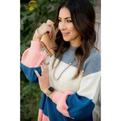 Color Blocked Sweater 20 Color Blocked Sweater -Women's Clothing Store BB 4078 61df1f18 1e0a 4b4e 8b3b a613289989ea