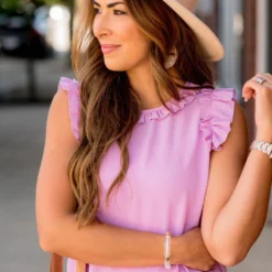 Dressy Ruffle Trim Tank