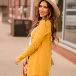 Betsey's Super Soft Pocket Tunic Cardigan -Women's Clothing Store BB 4079