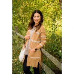 Ivory Striped Rugby Tunic Cardigan -Women's Clothing Store BB 4083 4bbf9482 73c9 4f5c 973b c71d85676dfb 861094