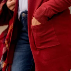 Betsey's Super Soft Pocket Tunic Cardigan -Women's Clothing Store BB 4109