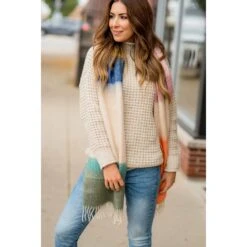 Vibrant Block Dipped Scarf 25 Vibrant Block Dipped Scarf -Women's Clothing Store BB 4123 ccd6bf88 f8c4 4e54 a21e c508b5c41195