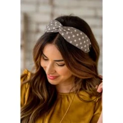 Polka Dot Knotted Headband