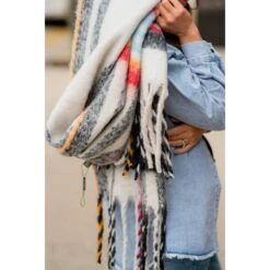 Brilliant Mixed Lines Scarf -Women's Clothing Store BB 4149 191f5aad 1e96 4dc7 9db3 7d2d39e6061e