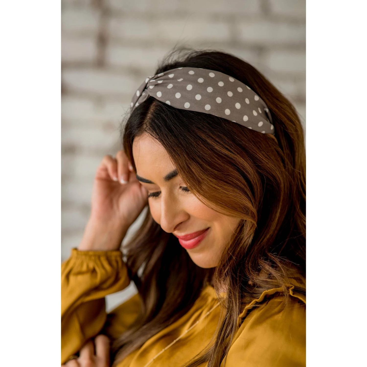 Polka Dot Knotted Headband 3 Polka Dot Knotted Headband - Image 3