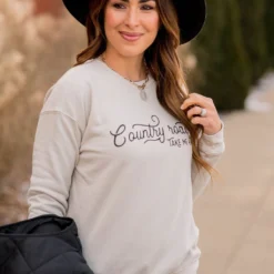 Country Roads Crewneck -Women's Clothing Store BB 4154 b24b42d8 e95d 472a 867d 78c22d279391 999916