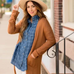 Side Slit Tissue Cardigan -Women's Clothing Store BB 4158 39ee8e49 cc2b 412b b4e5 a79a5f35d522 788257