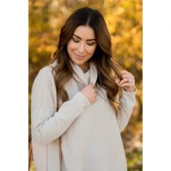 Everyday Raw Cut Rib Sleeved Poncho Sweater -Women's Clothing Store BB 4158 acc7a198 0901 47ec a635 601830d5fe08