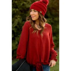 Elegant Tied Cinched Sleeve Blouse -Women's Clothing Store BB 4161 f62732ba 885a 4482 b53c 160bd2b0b96e