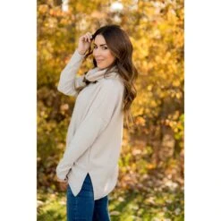 Everyday Raw Cut Rib Sleeved Poncho Sweater -Women's Clothing Store BB 4162 d5a3e60d 52a7 4074 a1c0 7933eab6163e