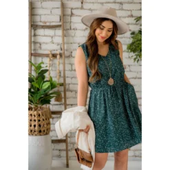 Speckled Tie Waist Tank Dress -Women's Clothing Store BB 4168 fc1cba9a 6980 44d4 acfa 288172405c97