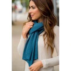Basic Knit Scarf -Women's Clothing Store BB 4194