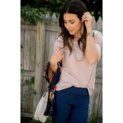 3/4 Sleeve Textured Pocket Tee 23 3/4 Sleeve Textured Pocket Tee -Women's Clothing Store BB 4202 c645364d c025 40cd b271 a34868a8bcea