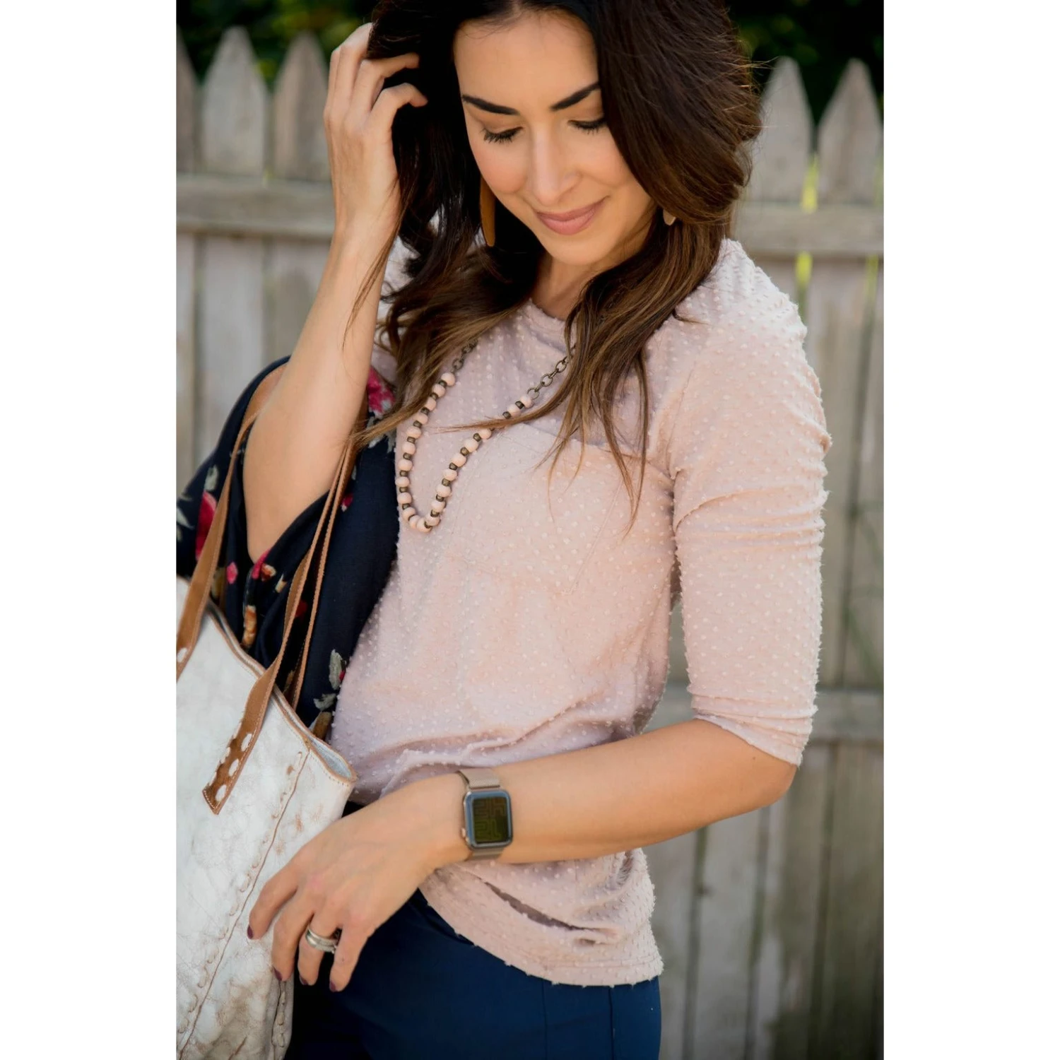 3/4 Sleeve Textured Pocket Tee 9 3/4 Sleeve Textured Pocket Tee - Image 9