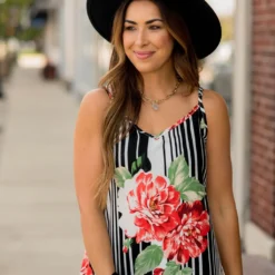 Floral Striped Tank Maxi -Women's Clothing Store BB 4210 6fe2d487 e4c5 4782 9d83 7dfcc00ee67d 964289