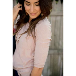 3/4 Sleeve Textured Pocket Tee 22 3/4 Sleeve Textured Pocket Tee -Women's Clothing Store BB 4212 23d669cc 4b39 4592 881f 4dd97969af32