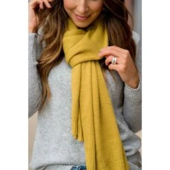 Basic Knit Scarf -Women's Clothing Store BB 4227