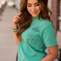 Farm Wife Pocket Graphic Tee -Women's Clothing Store BB 4229 c6ebc174 6655 4b01 9b2b 1d167ecd6f8f 409696