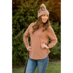 Zig Zag Cowl Neck Long Sleeve Tee -Women's Clothing Store BB 4236 8bafe397 210f 4676 a08c 2f99e1b563e5