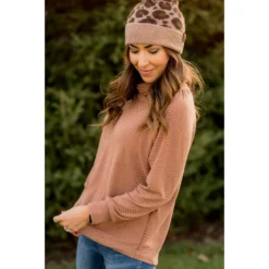Zig Zag Cowl Neck Long Sleeve Tee -Women's Clothing Store BB 4240 6ebe51b5 ee96 417c 9ba0 a7f1bb92537f