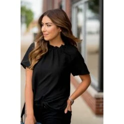 Betsey's Cinch Neck Blouse -Women's Clothing Store BB 4248 435ba517 cdd7 4404 9b7a 15e992715034