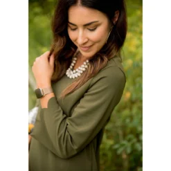 Scalloped Edge 3/4 Sleeve Blouse -Women's Clothing Store BB 4252 07cce712 1854 4621 93a2 25b12e226d2b