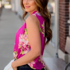 Blooms Cinched Neck Tank 16 Blooms Cinched Neck Tank -Women's Clothing Store BB 4268 ea5aec37 22bc 4104 b8b3 b8ad3644ff08 164506