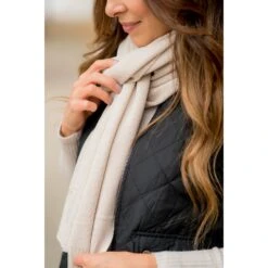 Basic Knit Scarf -Women's Clothing Store BB 4282