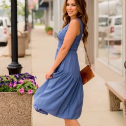 Ruched Top Tank Midi Dress -Women's Clothing Store BB 4286 c130bd58 8ceb 4923 9826 5273d2b9e1c7 765224