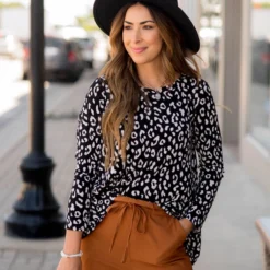 Cheetah Long Sleeve Top