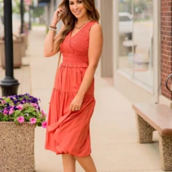 Ruched Top Tank Midi Dress -Women's Clothing Store BB 4309 1203e2cc 148d 4130 887a 518c0b69b8dd 677908