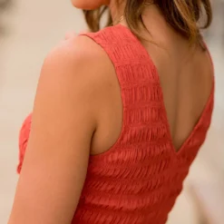 Ruched Top Tank Midi Dress -Women's Clothing Store BB 4324 161802