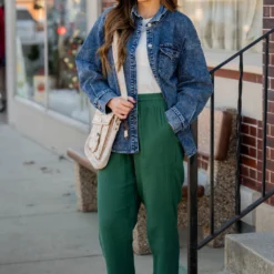 Gauze Tassel Accented Pants -Women's Clothing Store BB 4333 cedb5c8c f02c 4759 b26f 73a8a3e69405