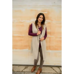 Sweater Kimono Vest -Women's Clothing Store BB 4338