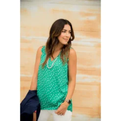 Spotted Zig Zag Tank 24 Spotted Zig Zag Tank -Women's Clothing Store BB 4339