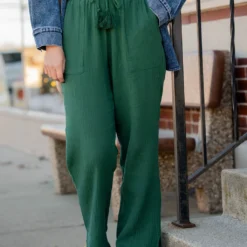 Gauze Tassel Accented Pants
