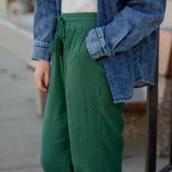 Gauze Tassel Accented Pants -Women's Clothing Store BB 4344 ad2aff0d 10a9 4d05 b445 802d8374be04