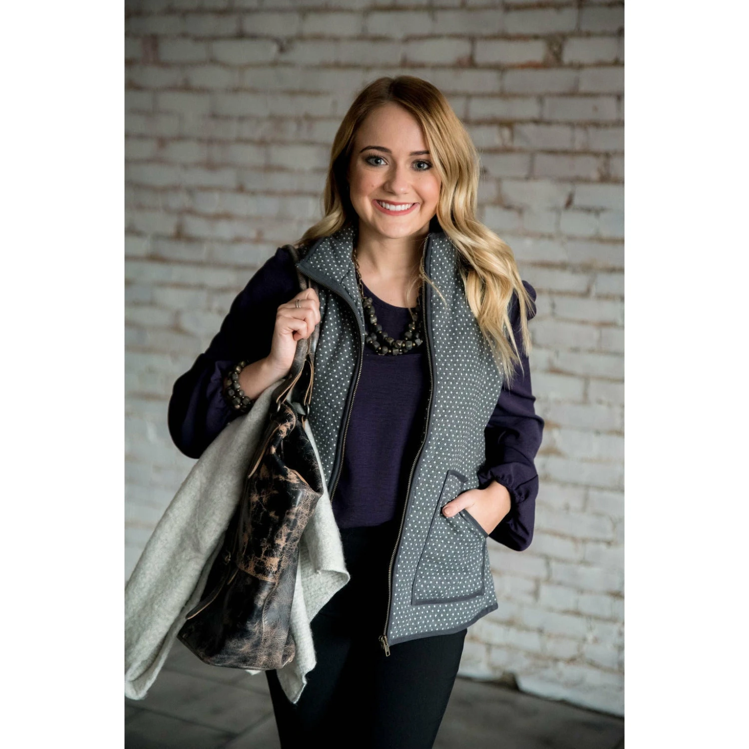 Solid Outlined Polka Dot Vest 11 Solid Outlined Polka Dot Vest - Image 11