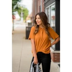 Betsey's Cinch Neck Blouse -Women's Clothing Store BB 4370 95640ebc 5135 4ab2 8a57 0d9d4ea036a3