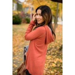 Two-Toned Knotted Front Hoodie -Women's Clothing Store BB 4373 c8a882d9 4132 4830 9092 413183ba8a69