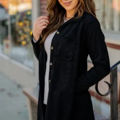 Simple Corded Side Slit Shacket 13 Simple Corded Side Slit Shacket -Women's Clothing Store BB 4378 63e1a1aa 96db 4efd 8a10 b50daf2c2d53